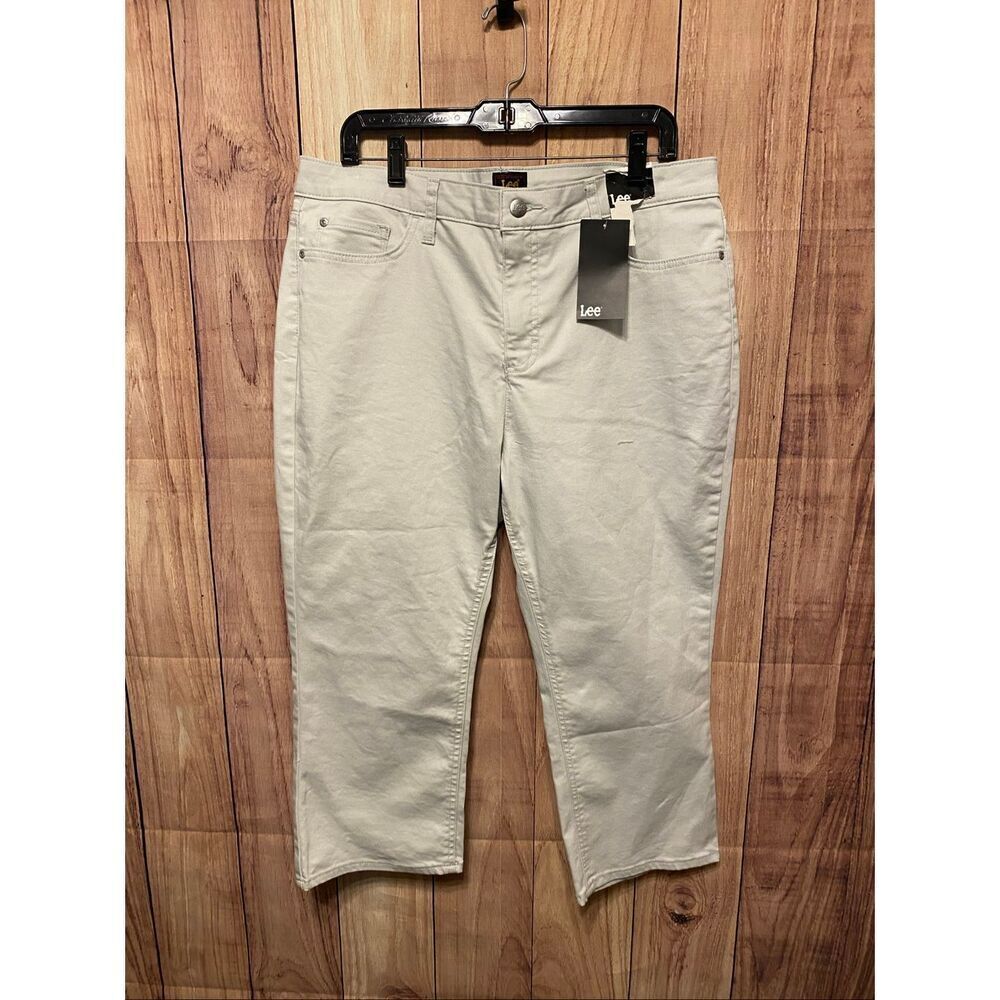🆕 Lee Women's Off White Jeans 18M